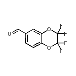 structure of CAS# 159276-63-8, 2,2,3,3-Tetrafluoro-2,3-Dihydro-1,4-Benzodioxine-6-Carbaldehyde;2,2,3,3-Tetrafluoro-1,4-benzodioxene-6-carbaldehyde;MFCD08275302