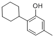 结构式 CAS# 1596-13-0, 2-环己基-5-甲基-苯酚