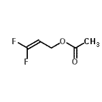 structure of CAS# 1597-40-6, 3,3-Difluoro-2-Propen-1-Yl Acetate;3,3-Difluoro-2-propen-1-yl acetate;3,3-Difluoro-2-propenyl acetate #;3,3-Difluoroallyl acetate