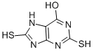structure of CAS# 15986-32-0, 1,2,3,7,8,9-Hexahydro-2,8-Dithioxo-6H-Purin-6-One;2,8-Dithioxo-7,9-Dihydro-3H-Purin-6-One;2,8-Dithio-6-Oxypurine;6H-Purin-6-One, 1,2,3,7,8,9-Hexahydro-2,8-Dithioxo-