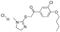 CAS#: 160518-47-8， 1-(4-Butoxy-3-Chlorophenyl)-2-[(1-Methyl-4,5-Dihydroimidazol-2-Yl)Sulfanyl]Ethanone Hydrochloride