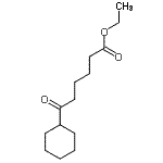 structure of CAS# 16076-62-3, Ethyl 6-Cyclohexyl-6-Oxohexanoate;Ethyl 6-cyclohexyl-6-oxohexanoate;MFCD01320320