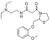 CAS#: 161364-72-3， N-(2-Diethylaminoethyl)-3-[2-[(2-Methoxyphenoxy)Methyl]-1,3-Thiazolidin-3-Yl]-3-Oxopropanamide