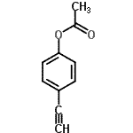 structure of CAS# 16141-18-7, 4-Ethynylphenyl Acetate
