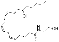CAS#: 161744-53-2， (5Z,8Z,11Z,13E,15S)-15-Hydroxy-N-(2-Hydroxyethyl)-5,8,11,13-Eicosatetraenamide