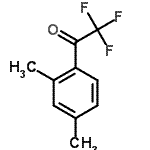structure of CAS# 16184-87-5, 1-(2,4-Dimethylphenyl)-2,2,2-Trifluoroethanone;1-(2,4-dimethylphenyl)-2,2,2-trifluoroethan-1-one;2',4'-Dimethyl-2,2,2-trifluoroacetophenone;ZINC02378560