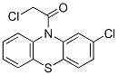 structure of CAS# 16189-69-8, 2-Chloro-10-(Chloroacetyl)-10H-Phenothiazine;2-Chloro-1-(2-Chloro-10-Phenothiazinyl)Ethanone;Zero/001730;Nsc241506