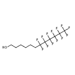 structure of CAS# 161981-35-7, 7,7,8,8,9,9,10,10,11,11,12,12,12-Tridecafluoro-1-Dodecanol;6-(Perfluorohexyl)hexan-1-ol;6-(Perfluorohexyl)hexanol;MFCD00153241