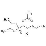 结构式 CAS# 162246-77-7, 乙基乙酰氧基(二乙氧基磷酰)乙酸酯