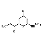 CAS#: 16238-34-9， Methyl 2-(Methylamino)-4-Oxo-4H-1,3-Thiazine-6-Carboxylate