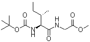 CAS#: 16257-04-8， Methyl N-{[(2-Methyl-2-Propanyl)Oxy]Carbonyl}-L-Isoleucylglycinate