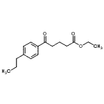 结构式 CAS# 162734-50-1, 乙基5-氧代-5-(4-丙基苯基)戊酸酯