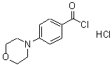 结构式 CAS# 162848-18-2, 4-(4-吗啉基)苯甲酰氯盐酸盐(1:1)