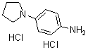 结构式 CAS# 163260-77-3, 4-(1-吡咯烷基)-苯胺盐酸盐(1:2)