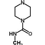 structure of CAS# 163361-25-9, N-Methyl-1-Piperazinecarboxamide;1-PIPERAZINECARBOXAMIDE, N-METHYL-;1-Piperazinecarboxamide,N-methyl-;N-methylpiperazine-1-carboxamide