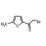 结构式 CAS# 1634-53-3, 2-溴-1-(5-甲基-2-呋喃基)乙酮