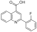 structure of CAS# 1647-89-8, 2-(2-Fluorophenyl)-4-Quinolinecarboxylic Acid;2-(2-Fluorophenyl)-4-Quinolinecarboxylate;2-(2-Fluorophenyl)Cinchoninate;Zinc03883871