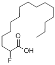 structure of CAS# 16518-94-8, 2-Fluoropalmitic Acid;2-Fluoropalmitic Acid;Nsc158288;Bspbio_001415