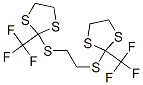 CAS 登录号：16526-38-8， 2,2'-[1,2-乙烷二基二(硫代)]二[2-(三氟甲基)-1,3-二噻戊环]