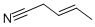 structure of CAS# 16529-66-1, 3-Pentenenitrile;(E)-Pent-2-Enenitrile;77005_Fluka;(2E)-Pent-2-Enenitrile