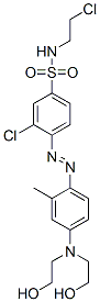 CAS#: 16558-32-0， 4-[[4-[Bis(2-Hydroxyethyl)Amino]-o-Tolyl]Azo]-3-Chloro-N-(2-Chloroethyl)Benzenesulphonamide