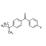 结构式 CAS# 16574-58-6, (4-氟苯基)[4-(2-甲基-2-丙基)苯基]甲酮