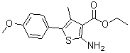 CAS#: 165809-38-1， Ethyl 2-Amino-5-(4-Methoxyphenyl)-4-Methyl-3-Thiophenecarboxylate