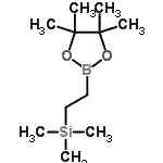 structure of CAS# 165904-20-1, Trimethyl[2-(4,4,5,5-Tetramethyl-1,3,2-Dioxaborolan-2-Yl)Ethyl]Silane;2-Trimethylsilyl-1-ethylboronic acid pinacol ester