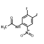 结构式 CAS# 1662-21-1, N-(4,5-二氟-2-硝基苯基)乙酰胺