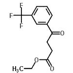 structure of CAS# 166312-68-1, Ethyl 4-Oxo-4-[3-(Trifluoromethyl)Phenyl]Butanoate;Ethyl 4-oxo-4-(3-trifluoromethylphenyl)butyrate;MFCD02261344