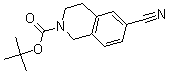 结构式 CAS# 166398-33-0, 6-氰基-3,4-二氢-2(1H)-异喹啉羧酸叔丁酯