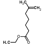 结构式 CAS# 166533-72-8, 乙基6-甲基-6-庚烯酸酯