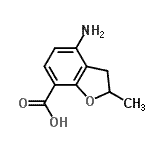 CAS#: 166743-19-7， 4-Amino-2-Methyl-2,3-Dihydro-1-Benzofuran-7-Carboxylic Acid