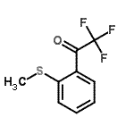 结构式 CAS# 166831-65-8, 2,2,2-三氟-1-[2-(甲硫基)苯基]乙酮