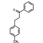 structure of CAS# 1669-50-7, 3-(4-Methylphenyl)-1-Phenyl-1-Propanone;3-(4-Methylphenyl)-1-phenylpropan-1-one;3-(4-methylphenyl)propiophenone