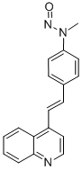 CAS 登录号：16699-10-8， 4-(4-N-甲基-N-亚硝基氨基苯乙烯基)喹啉