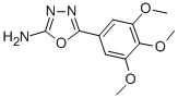 结构式 CAS# 1673-43-4, 5-(3,4,5-三甲氧基苯基)-1,3,4-恶二唑-2-胺