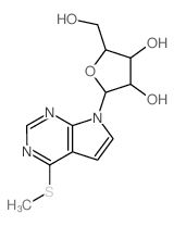 CAS 登录号：16754-86-2， (2R,4R,5R)-2-(羟基甲基)-5-(5-甲硫基-2,4,9-三氮杂双环[4.3.0]壬-2,4,7,10-四烯-9-基)四氢呋喃-3,4-二醇