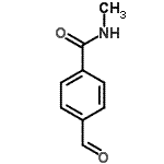 结构式 CAS# 167837-57-2, 4-甲酰基-N-甲基苯甲酰胺