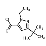 CAS#: 167889-79-4， 1-Ethyl-3-(2-Methyl-2-Propanyl)-1H-Pyrazole-5-Carbonyl Chloride