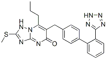 CAS#: 168152-79-2， 2-Methylsulfanyl-7-Propyl-6-[[4-[2-(2H-Tetrazol-5-Yl)Phenyl]Phenyl]Methyl]-1H-[1,2,4]Triazolo[1,5-a]Pyrimidin-5-One