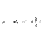 structure of CAS# 16827-96-6, Ammonium Cobalt(2+) Phosphate Hydrate (1:1:1:1);AMMONIUM COBALT(II) PHOSPHATE MONOHYDRATE