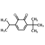 CAS#: 168331-80-4， 3-Isopropyl-6-(2-Methyl-2-Propanyl)-1,2-Benzoquinone