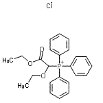 structure of CAS# 16847-90-8, (1,2-Diethoxy-2-Oxoethyl)(Triphenyl)Phosphonium Chloride;(1,2-diethoxy-2-oxo-ethyl)-triphenyl-phosphonium chloride;ETHOXY-ETHOXYCARBONYL-METHYLTRIPHENYLPHOSPHONIUMCHLORIDE