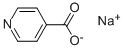 structure of CAS# 16887-79-9, 4-Pyridinecarboxylicacid Sodium Salt (1:1);Sodium 4-Pyridinecarboxylate;Sodium Isonicotinate;Sodium Salt Of Isonicotinic Acid