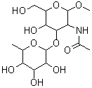 CAS#: 169151-24-0， Methyl 2-Acetamido-2-Deoxy-3-O-(6-Deoxyhexopyranosyl)Hexopyranoside