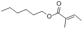 结构式 CAS# 16930-96-4, (2E)-2-甲基-2-丁烯酸己酯