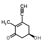 CAS#: 169305-41-3， (5R)-3-Ethynyl-5-Hydroxy-2-Methyl-2-Cyclohexen-1-One