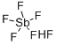 structure of CAS# 16950-06-4, Hexafluoroantimonic Acid;Fluoroantimonic Acid;Hexafluoroantimonyic Acid;Antimonate(1-), Hexafluoro-, Hydrogen, (Oc-6-11)-