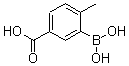 结构式 CAS# 170230-88-3, 3-硼酸基-4-甲基-苯甲酸